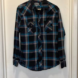 Arizona long sleeve snap down shirt